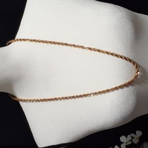 Napier Gold Tone 4MM Rope Chain 30”